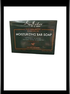 1 Pack Shea Moisture Butter & Mafura Oil Bar Soap for Men of Color Dry Skin New